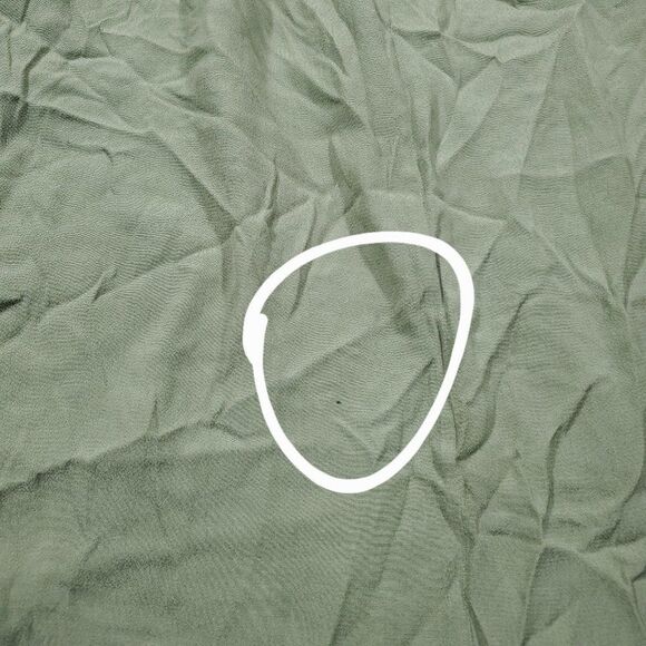 READ Aritzia Wilfred Pursuit Faux Wrap Midi Skirt Green Tulip Hem Size Small - Picture 3 of 10